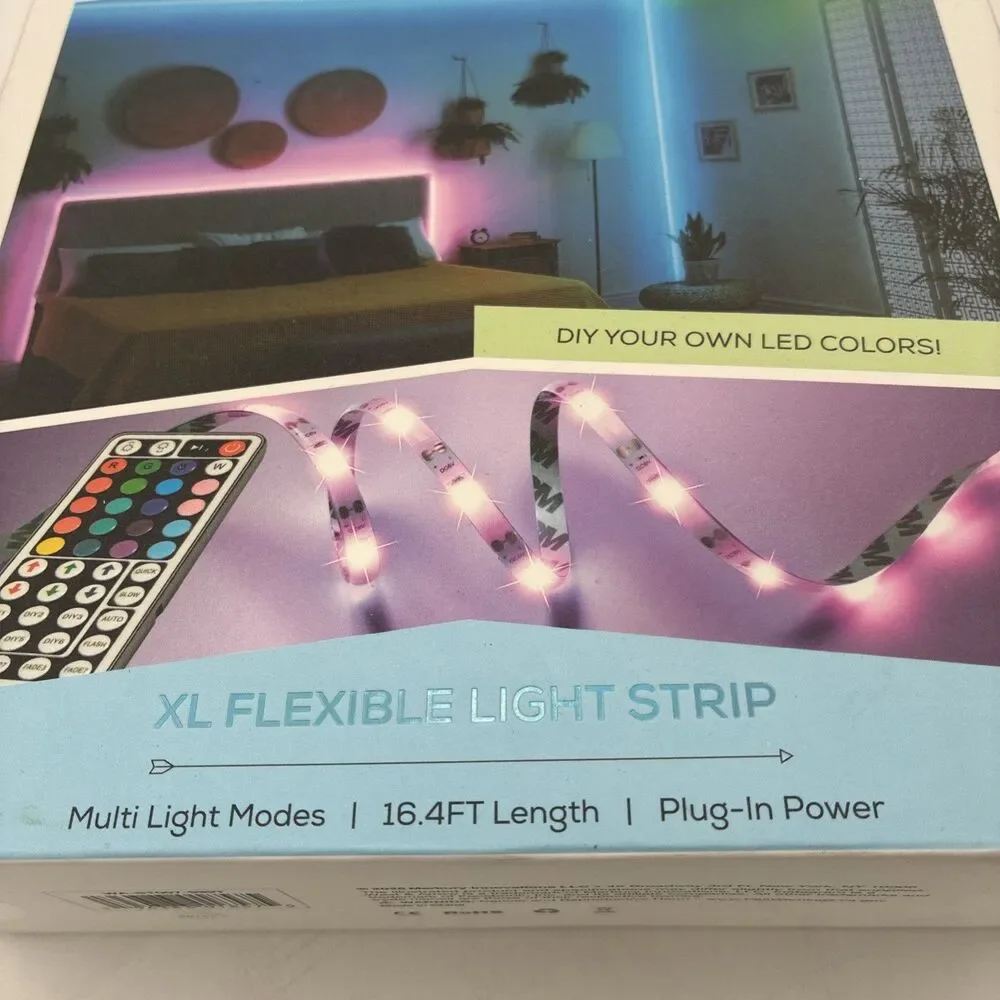 West & Arrow XL Flexible Light Strip 16.4FT . 20 Colors Remote Included.